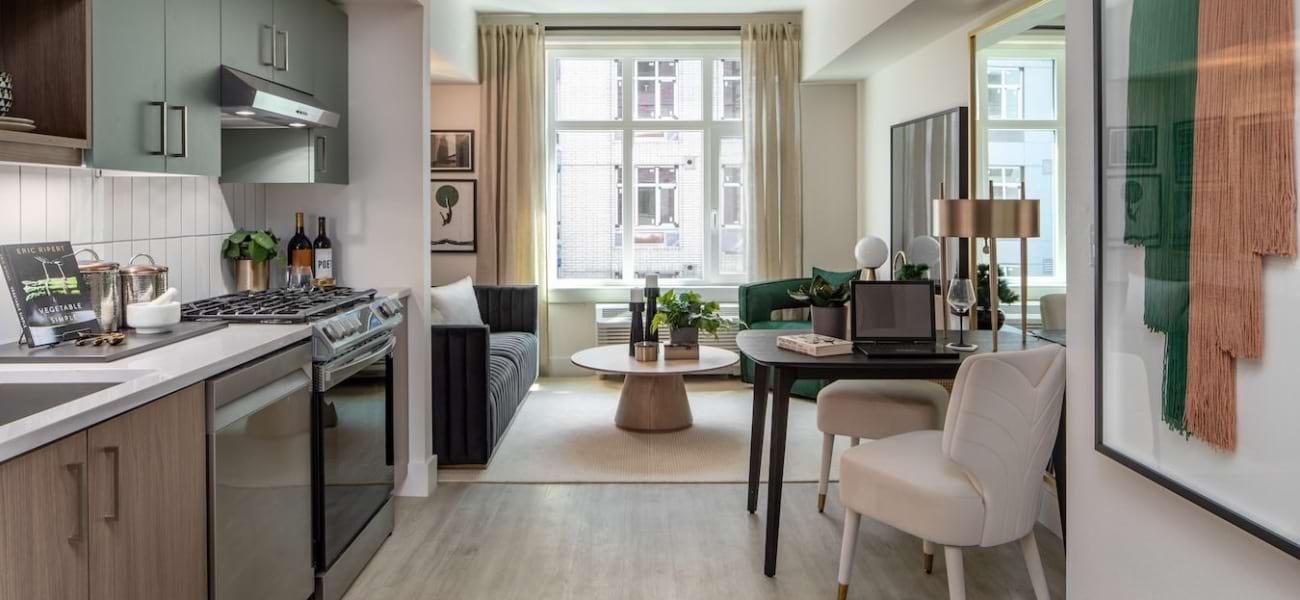 Open living concept with modern decor and bright lighting Open living concept with modern decor and bright lighting